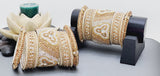 Extremely Beautiful High Quality Latest Designer Collection In Indian Kundan Polki Full  Bangles set