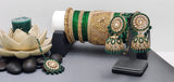 Ravishing High Quality Latest Collection In Indian Kundan Jhumka Tikka Earrings Set