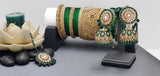 Ravishing High Quality Latest Collection In Indian Kundan Jhumka Tikka Earrings Set
