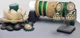 Ravishing High Quality Latest Collection In Indian Kundan Jhumka Tikka Earrings Set