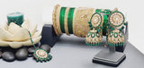 Ravishing High Quality Latest Collection In Indian Kundan Jhumka Tikka Earrings Set