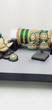 Ravishing High Quality Latest Collection In Indian Kundan Jhumka Tikka Earrings Set