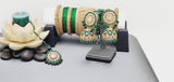 Ravishing High Quality Latest Collection In Indian Kundan Jhumka Tikka Earrings Set