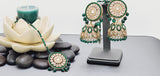 Ravishing High Quality Latest Collection In Indian Kundan Jhumka Tikka Earrings Set