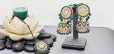 Ravishing High Quality Latest Collection In Indian Kundan Jhumka Tikka Earrings Set