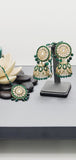 Ravishing High Quality Latest Collection In Indian Kundan Jhumka Tikka Earrings Set