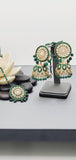 Ravishing High Quality Latest Collection In Indian Kundan Jhumka Tikka Earrings Set