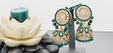 Ravishing High Quality Latest Collection In Indian Kundan Jhumka Tikka Earrings Set