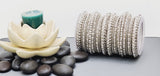 Extremely Incredible High Quality Latest Designer Collection In Indian Silver Full Bangles Set