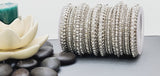 Extremely Incredible High Quality Latest Designer Collection In Indian Silver Full Bangles Set