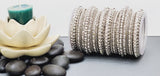 Extremely Incredible High Quality Latest Designer Collection In Indian Silver Full Bangles Set