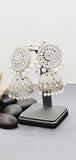 Designer Most Trendy High Quality Latest Beautiful Collection In Indian Kundan Jhumka Tikka Earrings Set