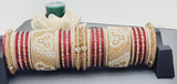 A Unique Collection Designer Indian Bridal Wedding Bangles 2 sets Kundan Full Bangles Set