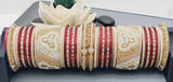 A Unique Collection Designer Indian Bridal Wedding Bangles 2 sets Kundan Full Bangles Set