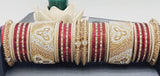 A Unique Collection Designer Indian Bridal Wedding Bangles 2 sets Kundan Full Bangles Set