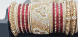 A Unique Collection Designer Indian Bridal Wedding Bangles 2 sets Kundan Full Bangles Set
