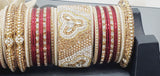A Unique Collection Designer Indian Bridal Wedding Bangles 2 sets Kundan Full Bangles Set