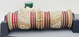 A Unique Collection Designer Indian Bridal Wedding Bangles 2 sets Kundan Full Bangles Set