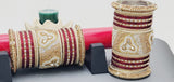 A Unique Collection Designer Indian Bridal Wedding Bangles 2 sets Kundan Full Bangles Set