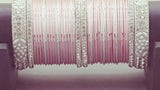 Incredible Bollywood Style Party Wear Full Bangle Set In Pink And Silver.