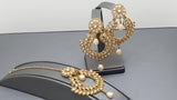 Latest Party wear Indian Bollywood chandbali  Tikka Earrings Set