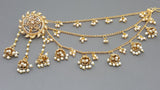 A Heart Winning Latest High Quality Designer collection In Indian Bollywood Durable Kundan Pearl Drop Earrings Set