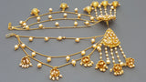 Beautiful Indian Bollywood Kundan Pearls Bahubali Earring Set