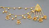 Beautiful Indian Bollywood Kundan Pearls Bahubali Earring Set