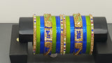 Trendy  Indian Bollywood Custom Made Full Bangles Set
