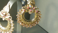 Elegant Bollywood Style Jewellery Chandbali Tikka Earrings Set