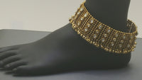 Absolutely Beautiful Indian Bridal Jewellery Gold Plated Heavy Payal Anklets  Set