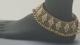 Incredible Indian Bollywood Bridal Jewellery Gold Plated Heavy Payal Anklet Set