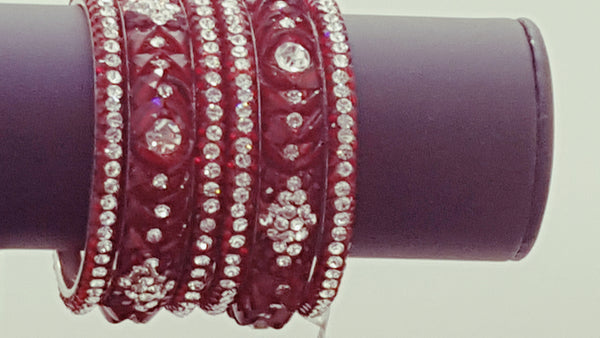 Beautiful Indian Jewellery Party Wear Bangle (Kangan) Bracelets Set.