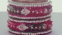 Exquisite Bollywood Party Wear Bangle (Kangan) Bracelets Set.