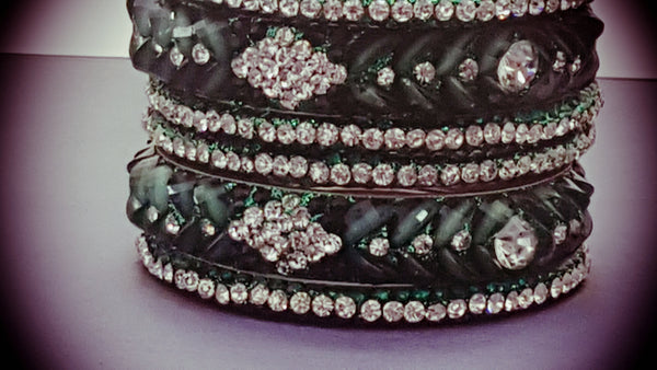Very Beautiful Party Wear Bangle (Kangan) Bracelets Set.