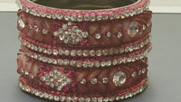 Chic  Indian Bollywood Jewellery Party Wear Bangle (Kangan) Bracelets Set.