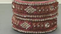 Chic  Indian Bollywood Jewellery Party Wear Bangle (Kangan) Bracelets Set.