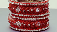 Durable Indian Bollywood  Party Wear Bangle (Kangan) Bracelets Set.