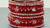 Durable Indian Bollywood  Party Wear Bangle (Kangan) Bracelets Set.