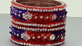 Glamorous Bollywood style Bangle (Kangan) Bracelets Set.