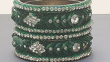 Very Beautiful Indian Bollywood Jewellery Party Wear Bangle (Kangan) Bracelets Set