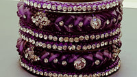 Gorgeous Indian Party Wear Bangle (Kangan) Bracelets Set.