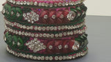 Exquisite Bollywood Party Wear Bangle (Kangan) Bracelets Set.