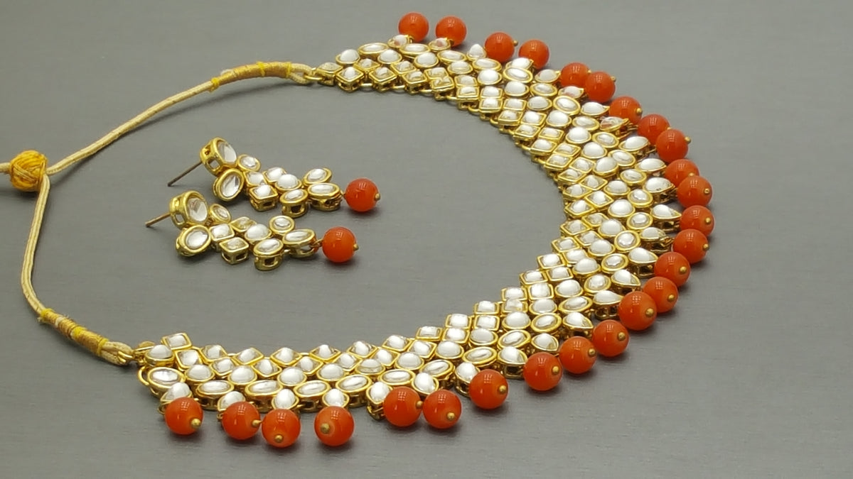 Orange 2024 choker necklace