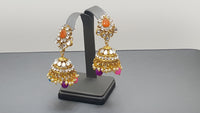 Indian Bridal Bollywood Style Multi Choker Necklace Set