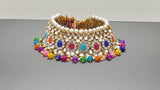 Indian Bridal Bollywood Style Multi Choker Necklace Set