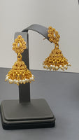 Beautiful Indian Bollywood Jewellery Kundan Pearl Choker Necklace Set.
