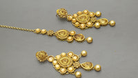 Exclusive Indian Bollywood Jewellery Kundan Pearl Choker Necklace Set.