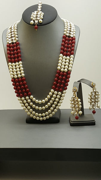 Absolutely Beautiful Indian Jewellery Rani Har Necklace Set.
