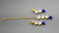 Indian Bollywood Style Blue Choker Necklace Set